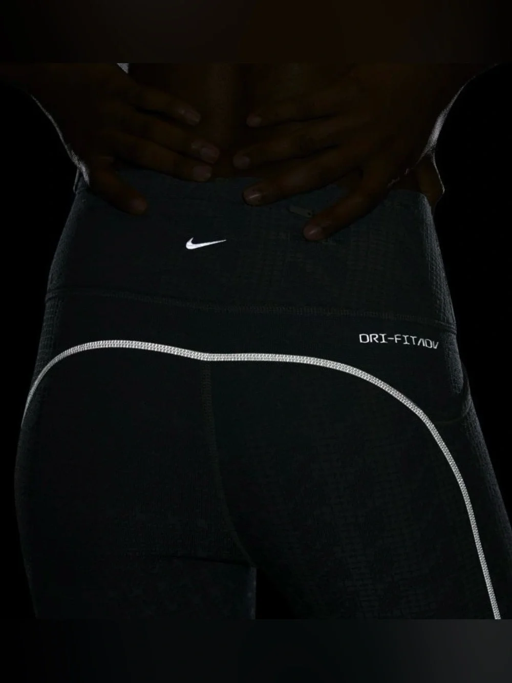 Nike Dri-FIT ADV Epic Luxe Women's Running Leggings with Pockets DD6490-357 - Picture 14 of 15